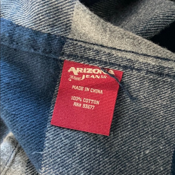 Arizona Jeans Button Down Collared Casual Shirt L - Picture 7 of 7